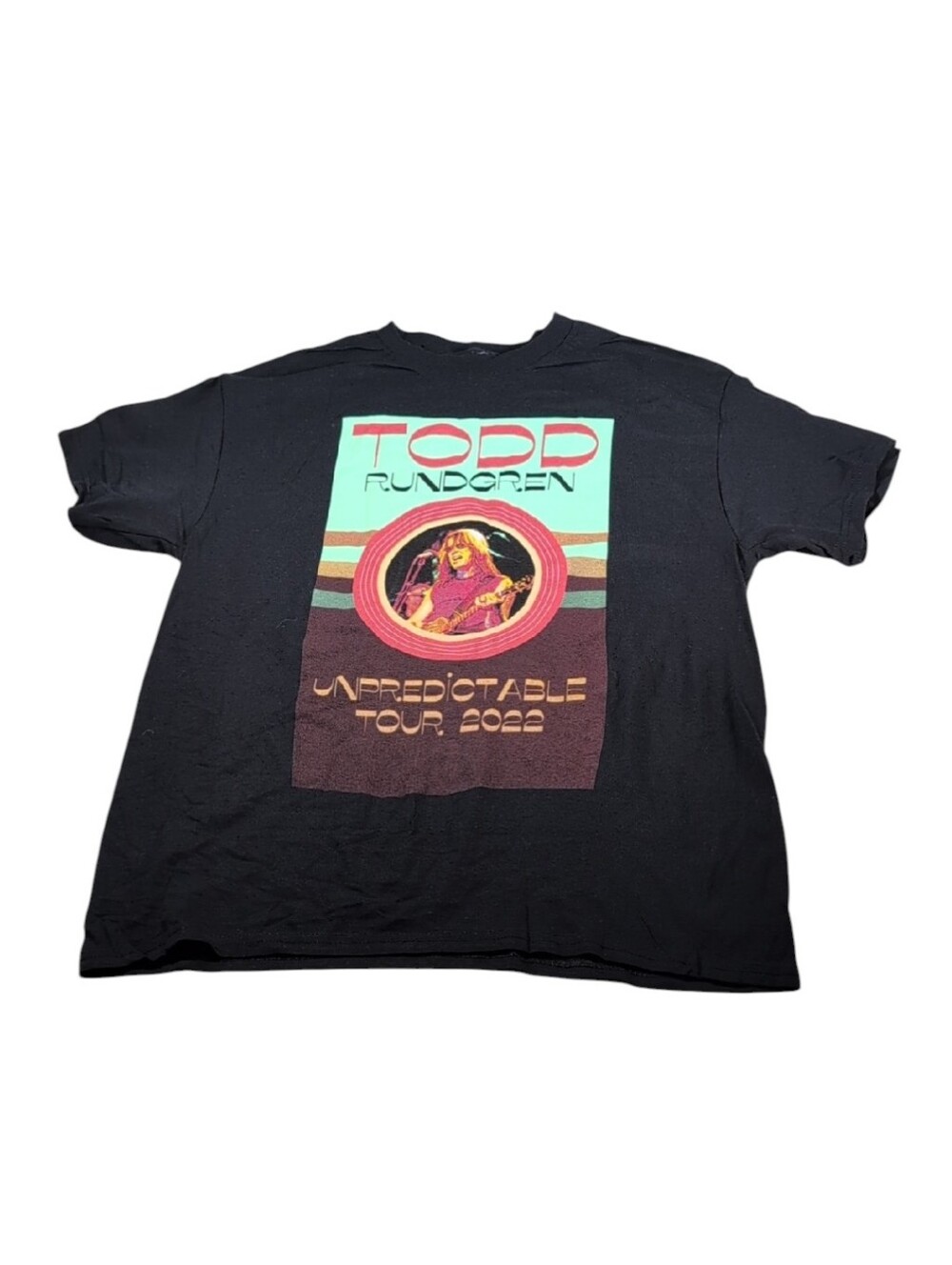 Todd Rundgren Unpredictable Tour 2022 T-Shirt Size Large